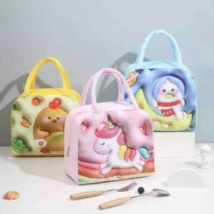 Mix Cartoon Design Insulated Lunch Bag