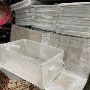 26 Litter Transparent PVC Foldable Cloth Organiser (Size: 47*29*20 CM)
